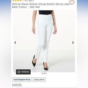 BNWT DG2 by Diane Gilman Virtual Stretch Skinny Jean MD